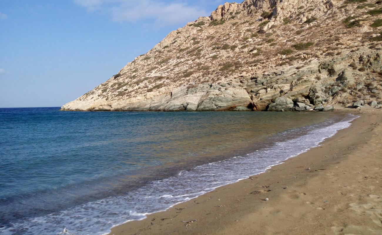 Фото Loretzaina beach с светлый песок поверхностью