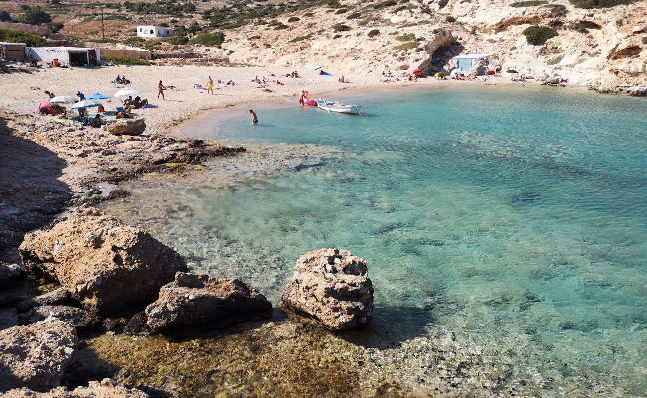 Фото Kalotaritissa beach с песок с галькой поверхностью