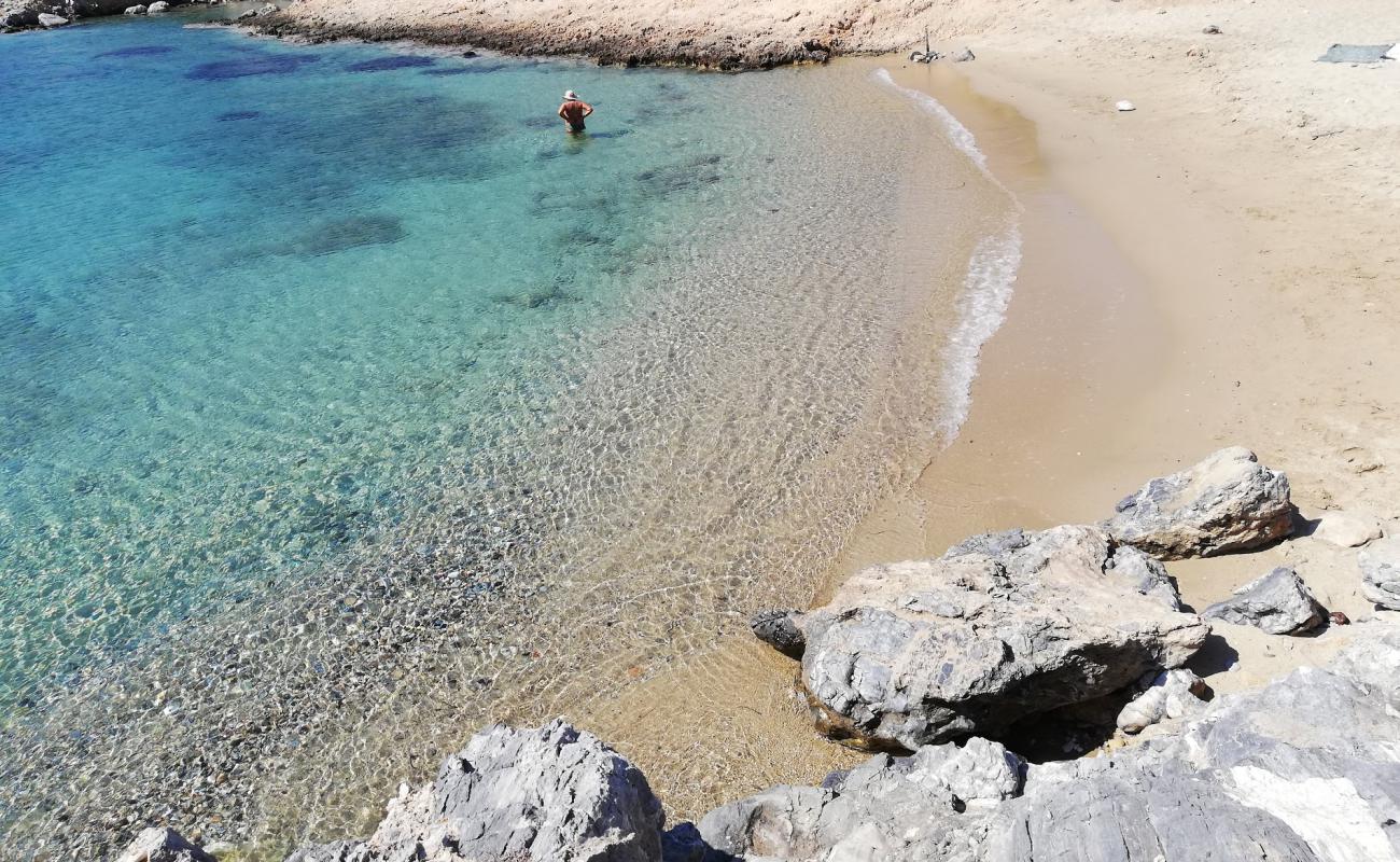 Фото Gerolimionas beach с светлый песок поверхностью