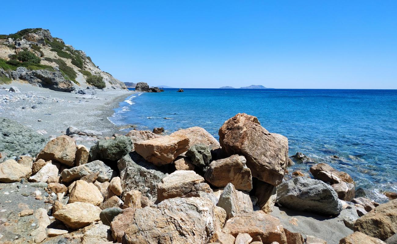 Фото Gialopotama beach с серая галька поверхностью