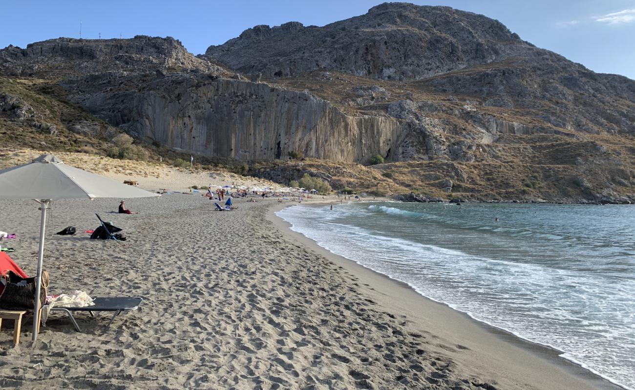 Фото Plakias beach с белая чистая галька поверхностью