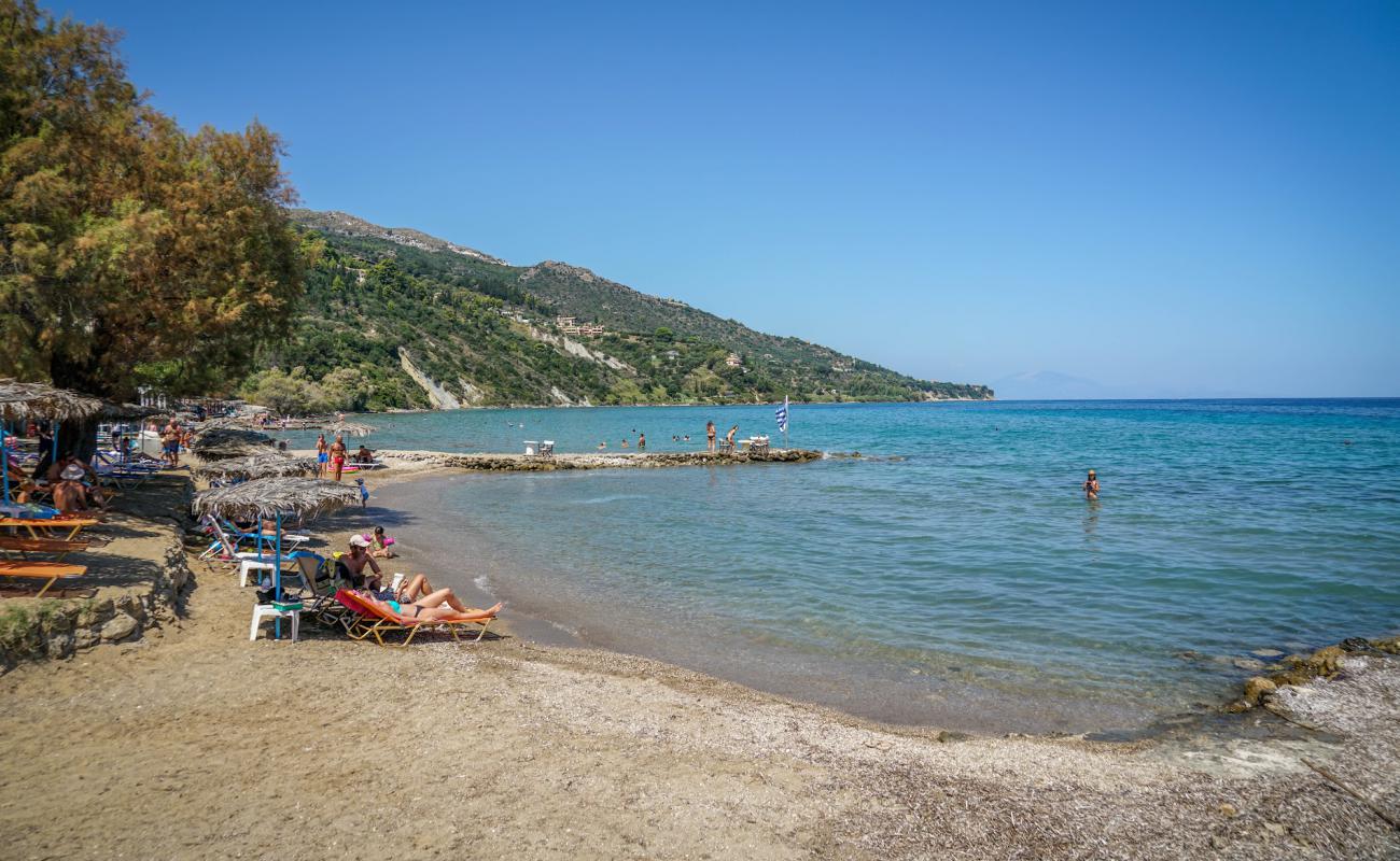 Фото Zante beach с светлый песок поверхностью