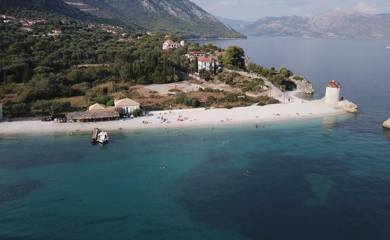 Фото Agrapidia Beach с светлая галька поверхностью