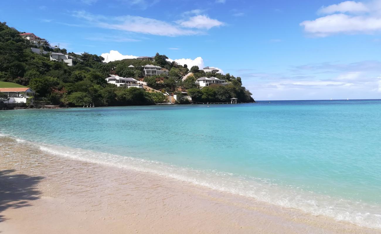 Фото Morne Rouge beach с золотистый песок поверхностью