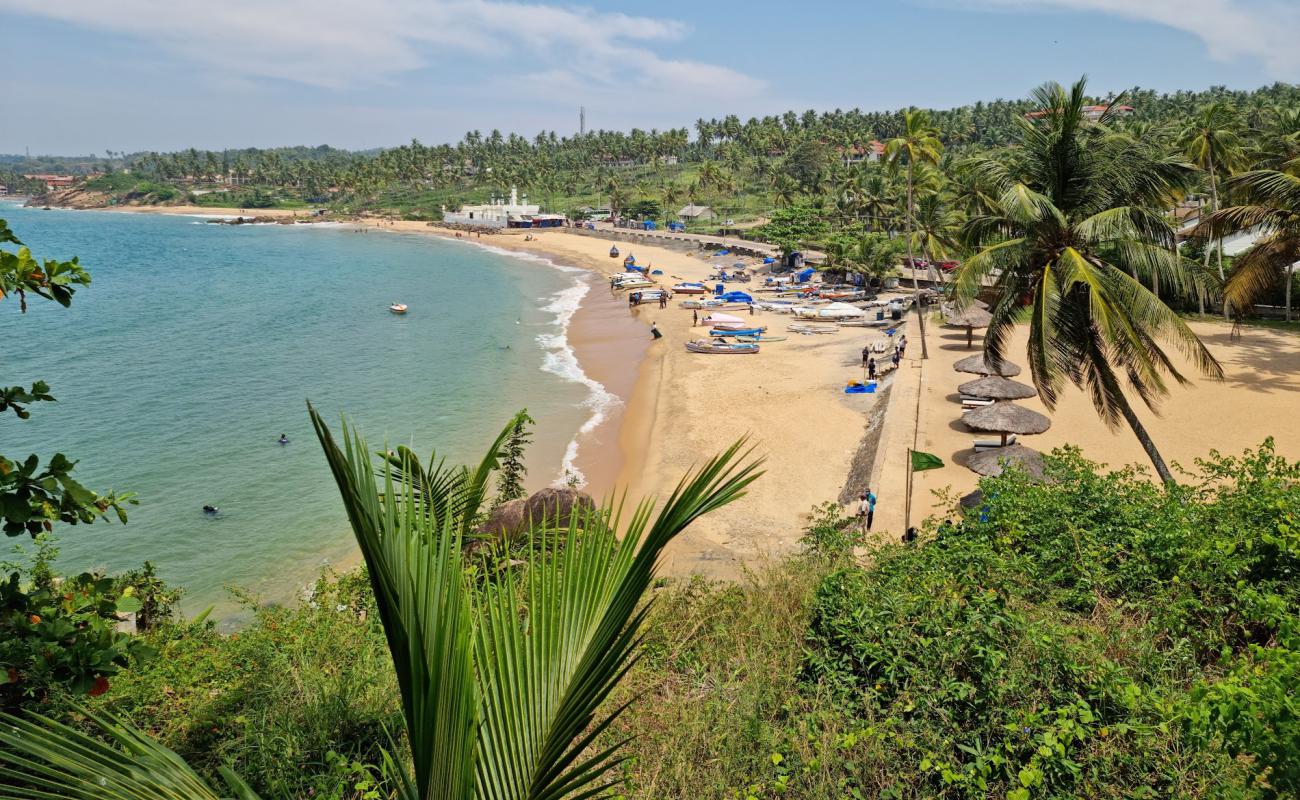 Фото Grove Beach с золотистый песок поверхностью