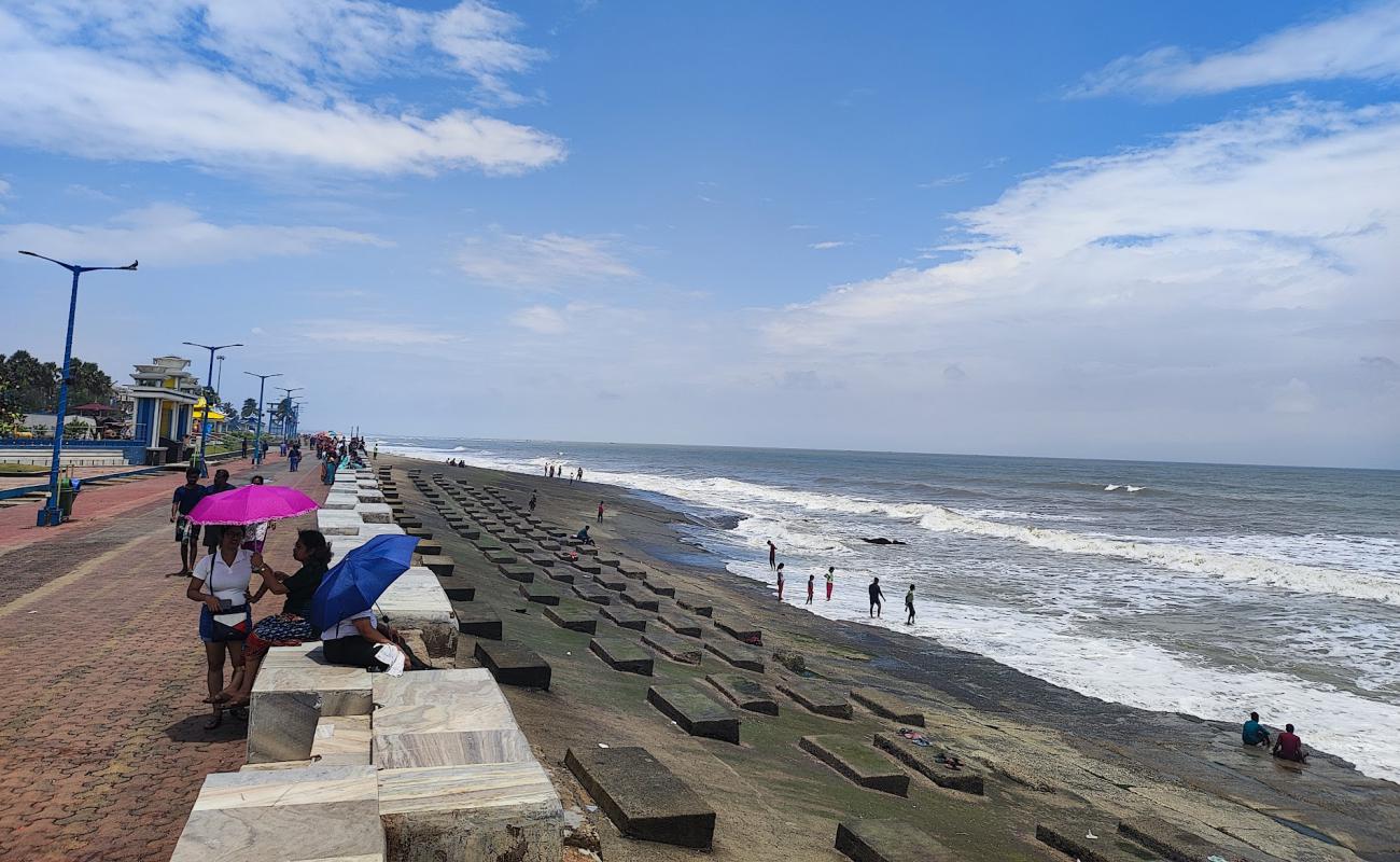 Фото Old Digha Sea Beach с светлый песок поверхностью