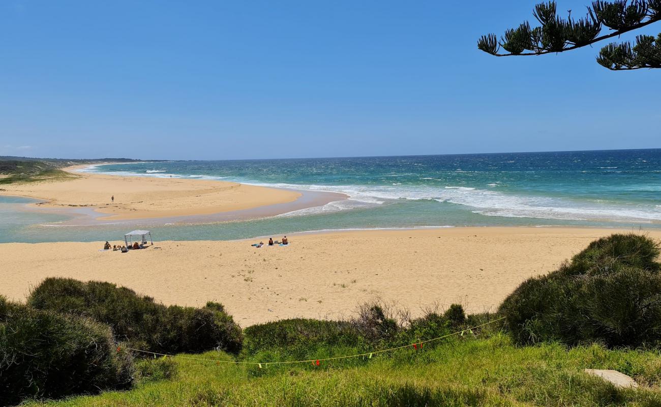 Фото Bingie Beach с светлый песок поверхностью