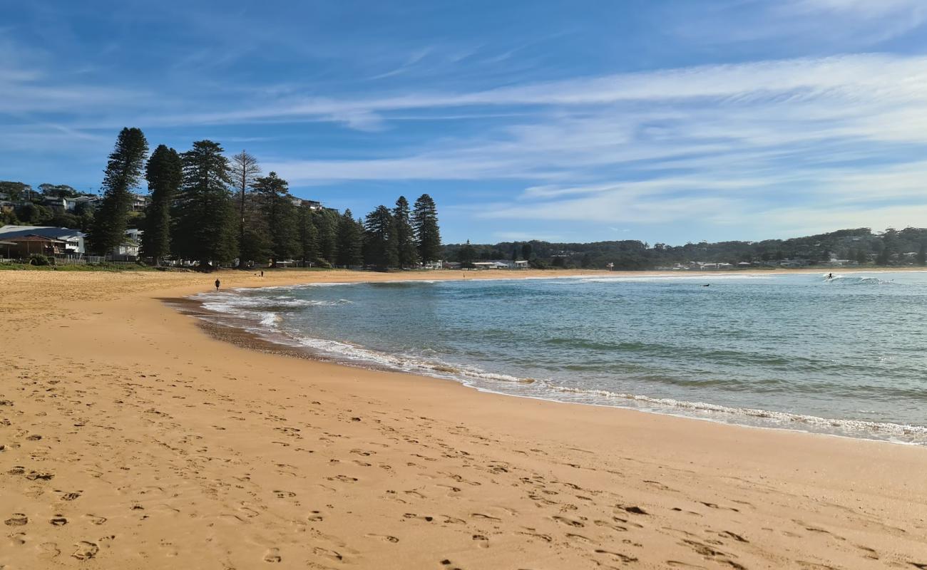 Фото North Avoca Beach с золотистый песок поверхностью