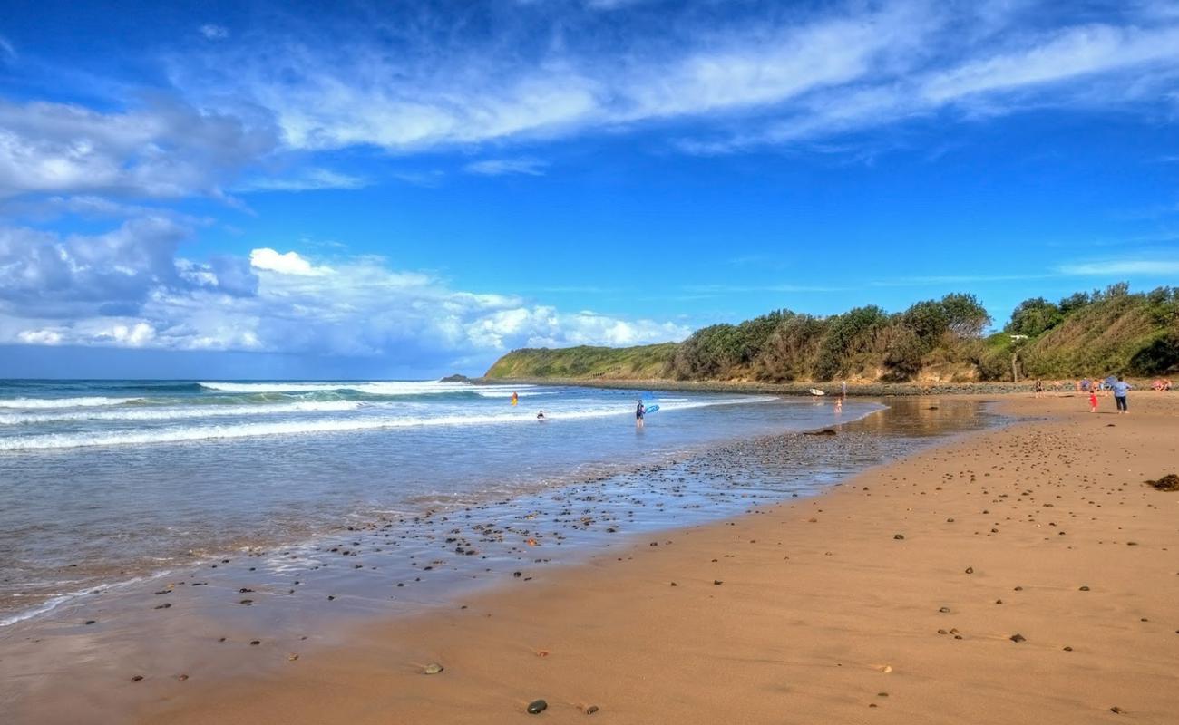 Фото Wallabi Beach с светлый песок поверхностью