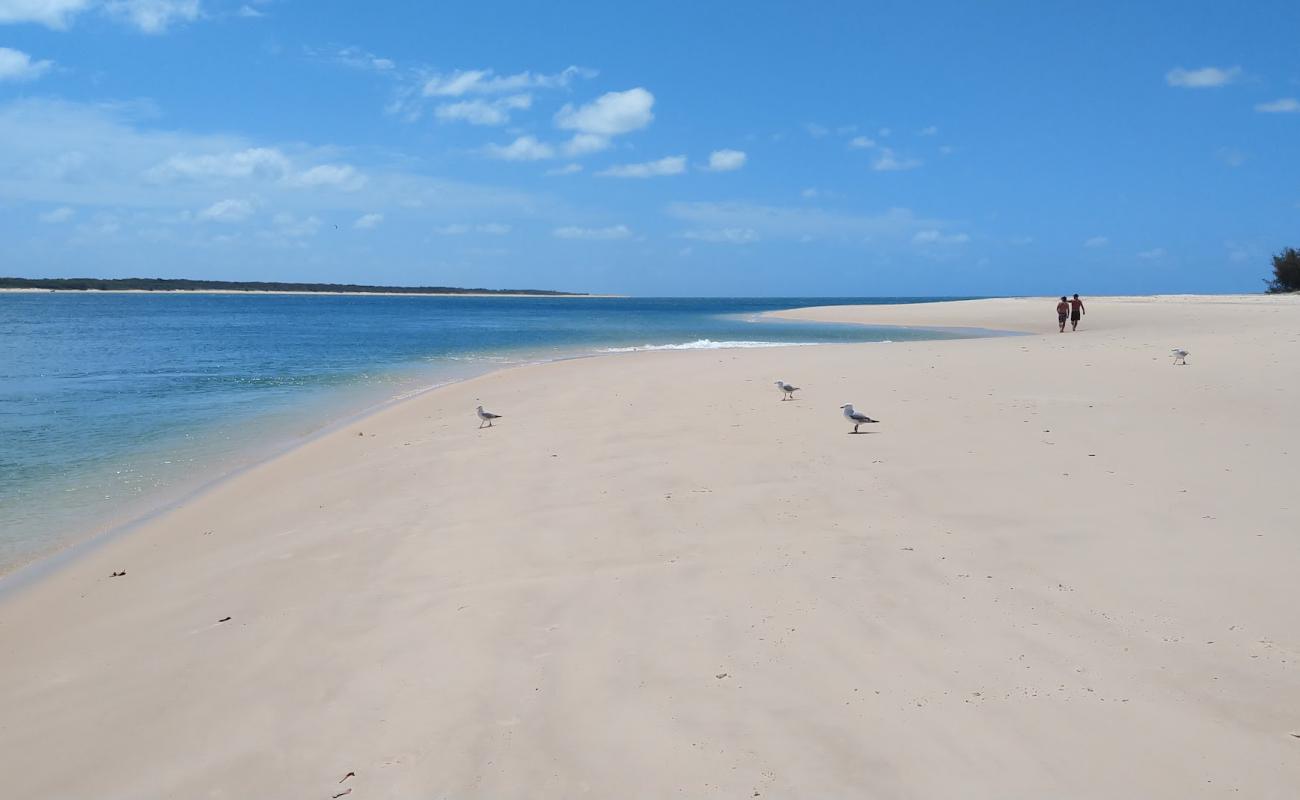 Фото Inskip Point Beach с золотистый песок поверхностью