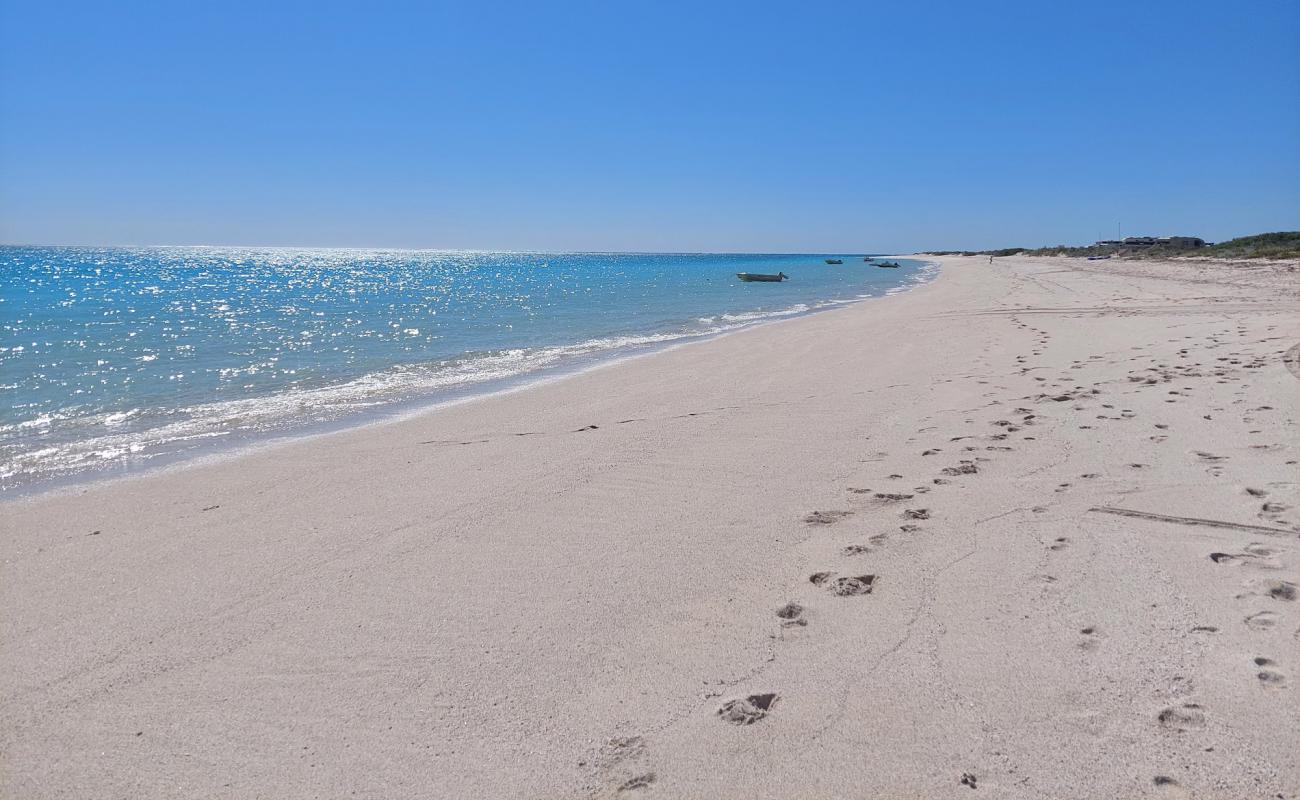 Фото Sandy Point Beach с белый чистый песок поверхностью