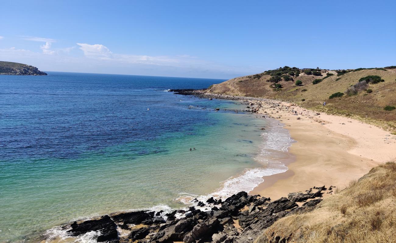 Фото Kings Beach с песок с камнями поверхностью