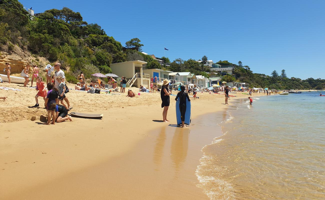 Фото Portsea Beach с светлый песок поверхностью