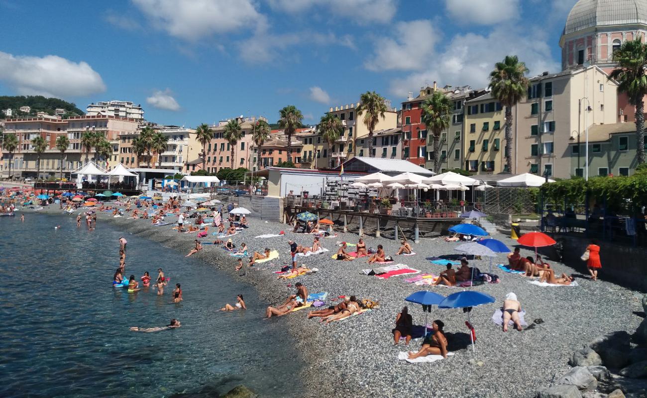 Фото Genova last beach с серая галька поверхностью