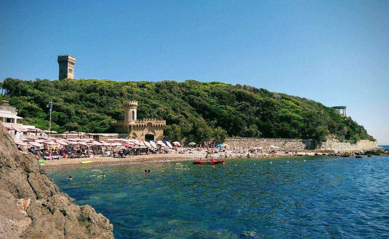 Фото Bagni Lido del Rogiolo с серая чистая галька поверхностью