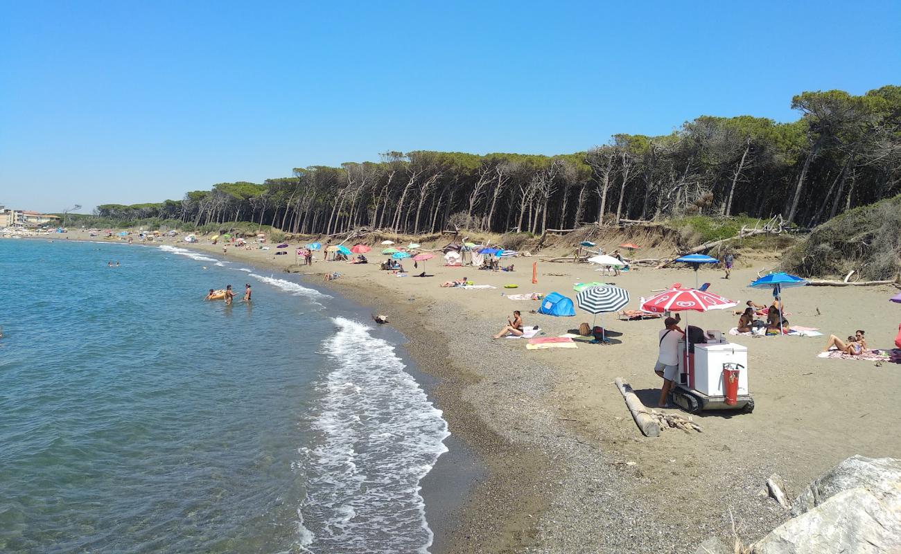 Фото Spiaggia di Andalu с темная чистая галька поверхностью