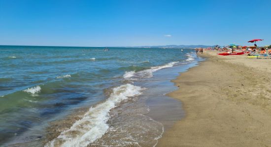 Spiaggia libera di Fregene