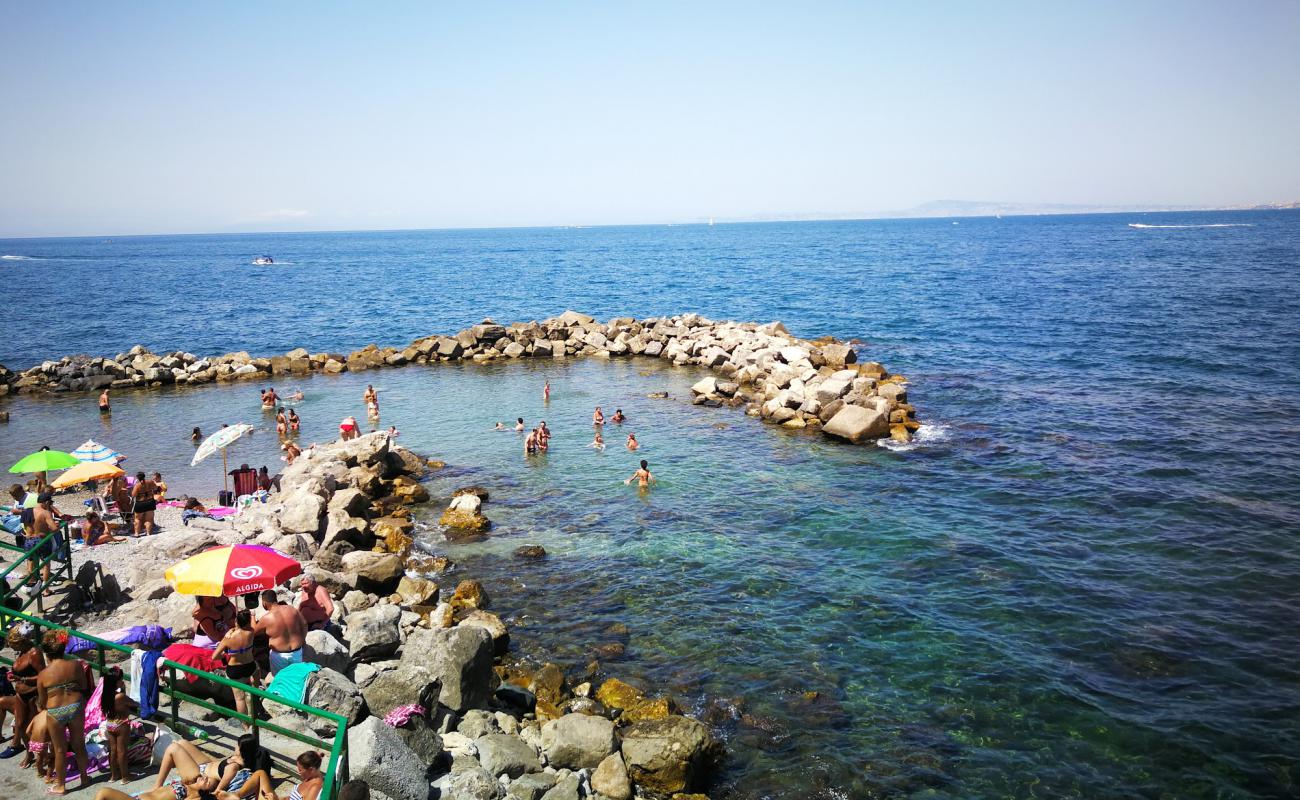 Фото La Palombara beach с серая галька поверхностью