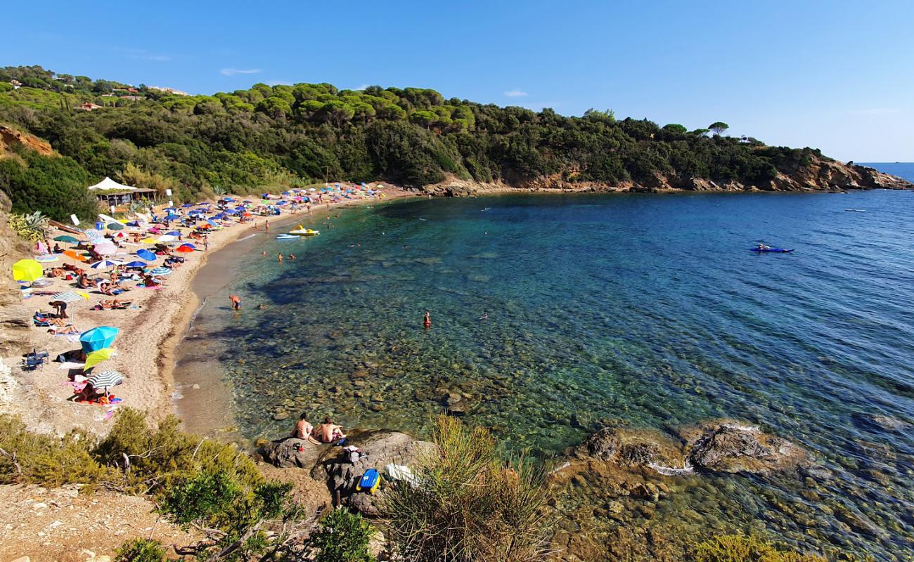 Фото Spiaggia Di Barabarca с песок с галькой поверхностью