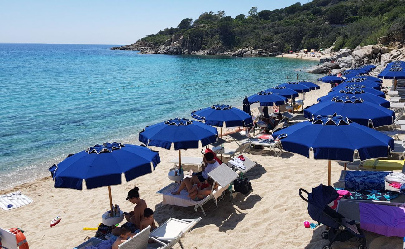 Фото Spiaggia di Cavoli с золотистый песок поверхностью