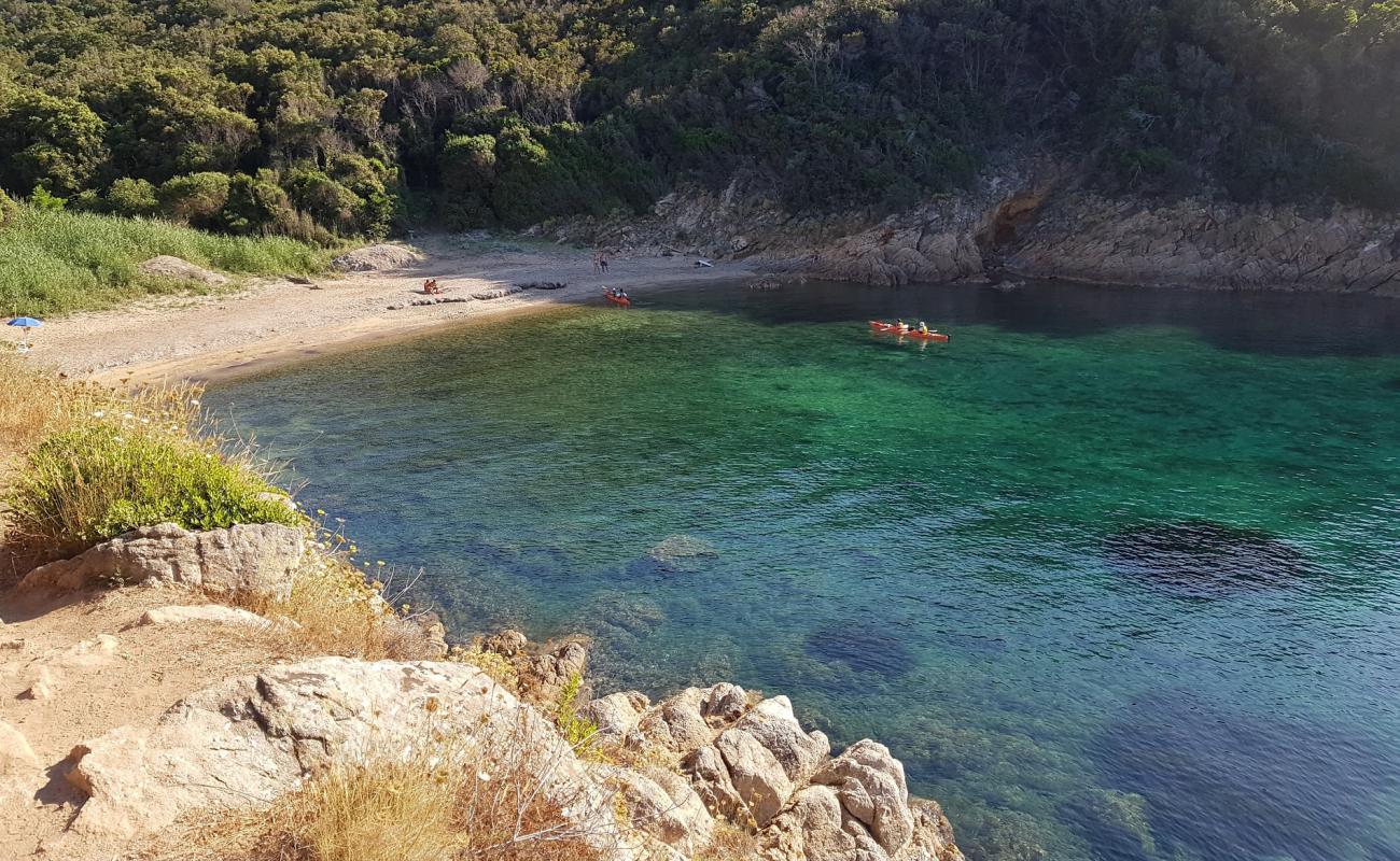 Фото Spiaggia della Lamaia с песок с галькой поверхностью