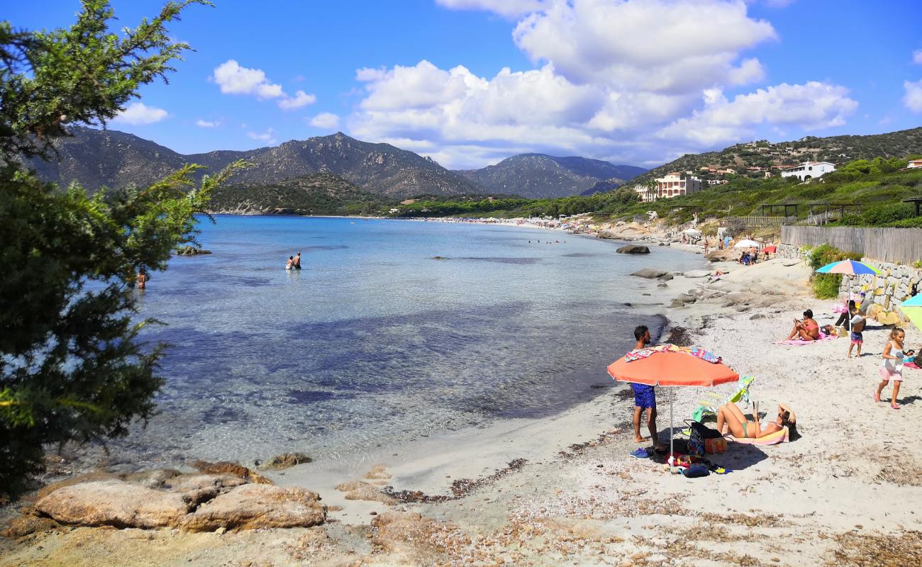 Фото Spiaggia di Campulongu с песок с галькой поверхностью