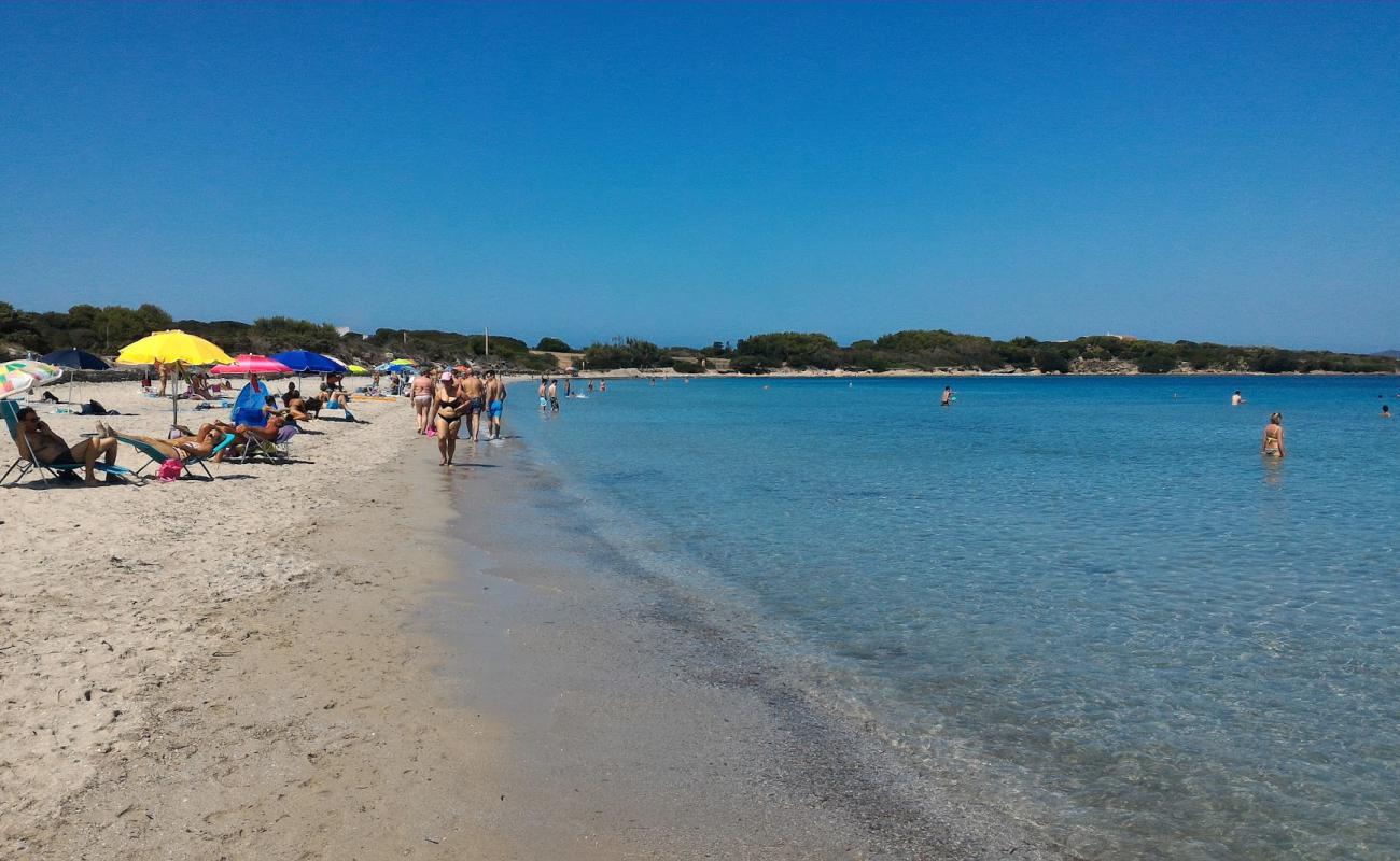 Фото La Salina beach с золотистый песок поверхностью