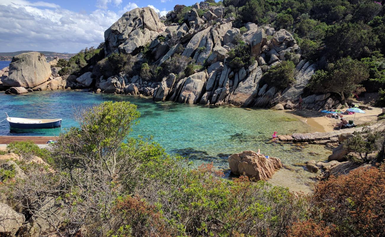 Фото Spiaggia di Cala Martinella с темный песок поверхностью