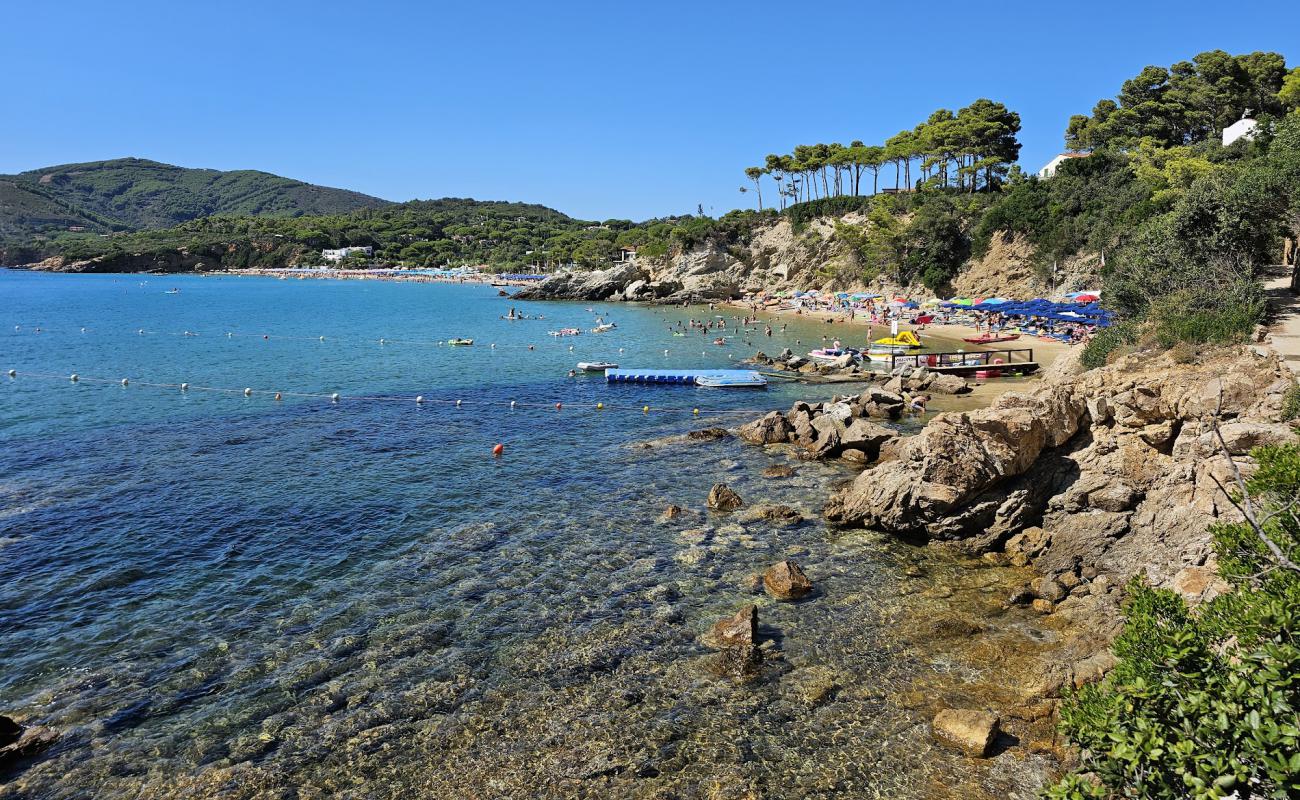 Фото Spiaggia Le Calanchiole с светлый песок поверхностью