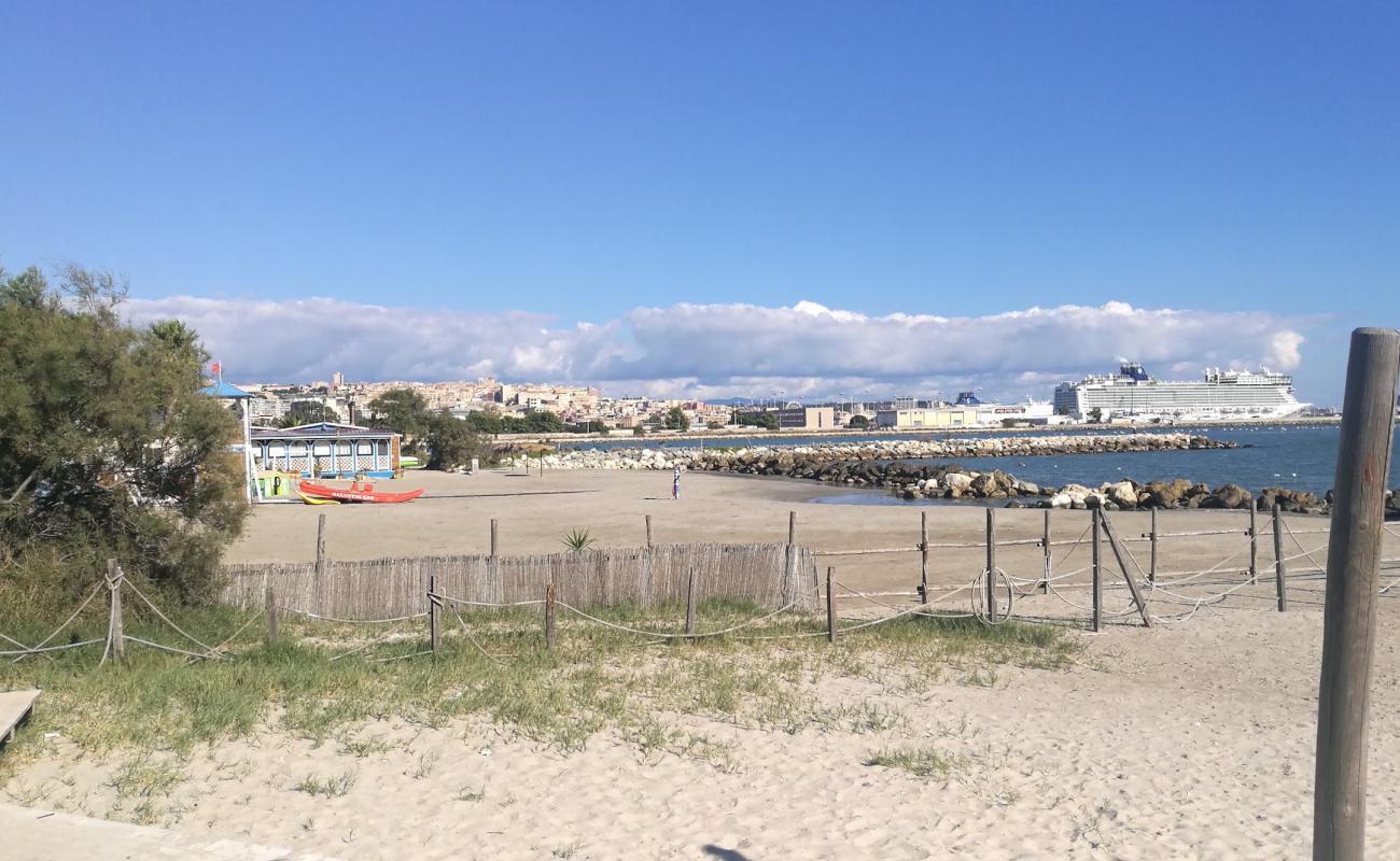 Фото Spiaggia di Giorgino с светлый песок поверхностью