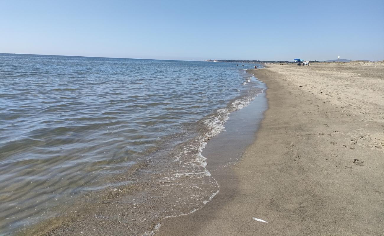 Фото Spiaggia Ospedale Bambin Gesu с серый песок поверхностью