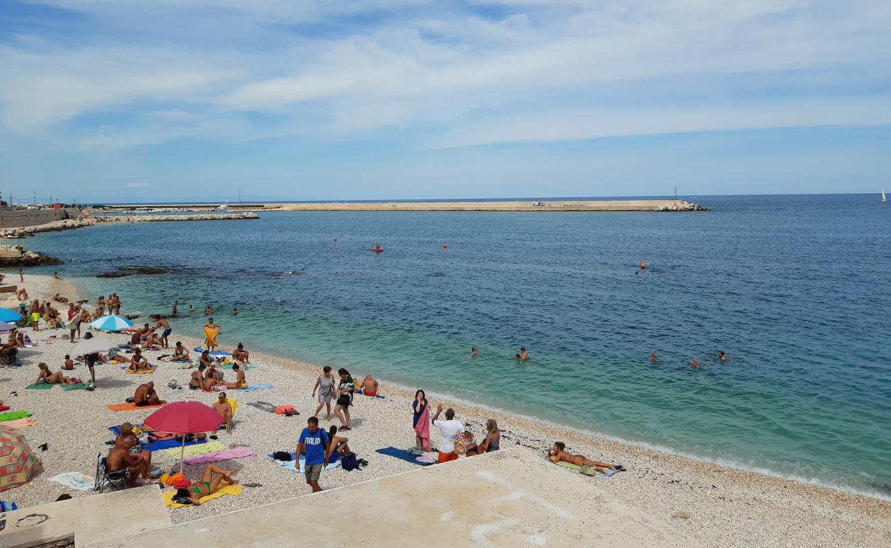 Фото Spiaggia del Macello с светлая галька поверхностью