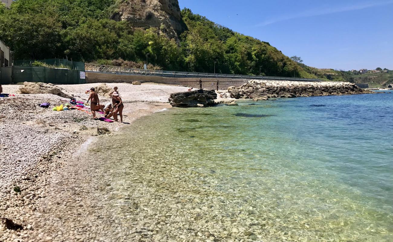 Фото Spiaggia della Ritorna с светлая галька поверхностью