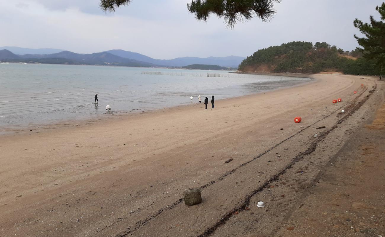 Фото Daejeon Beach с светлый песок поверхностью