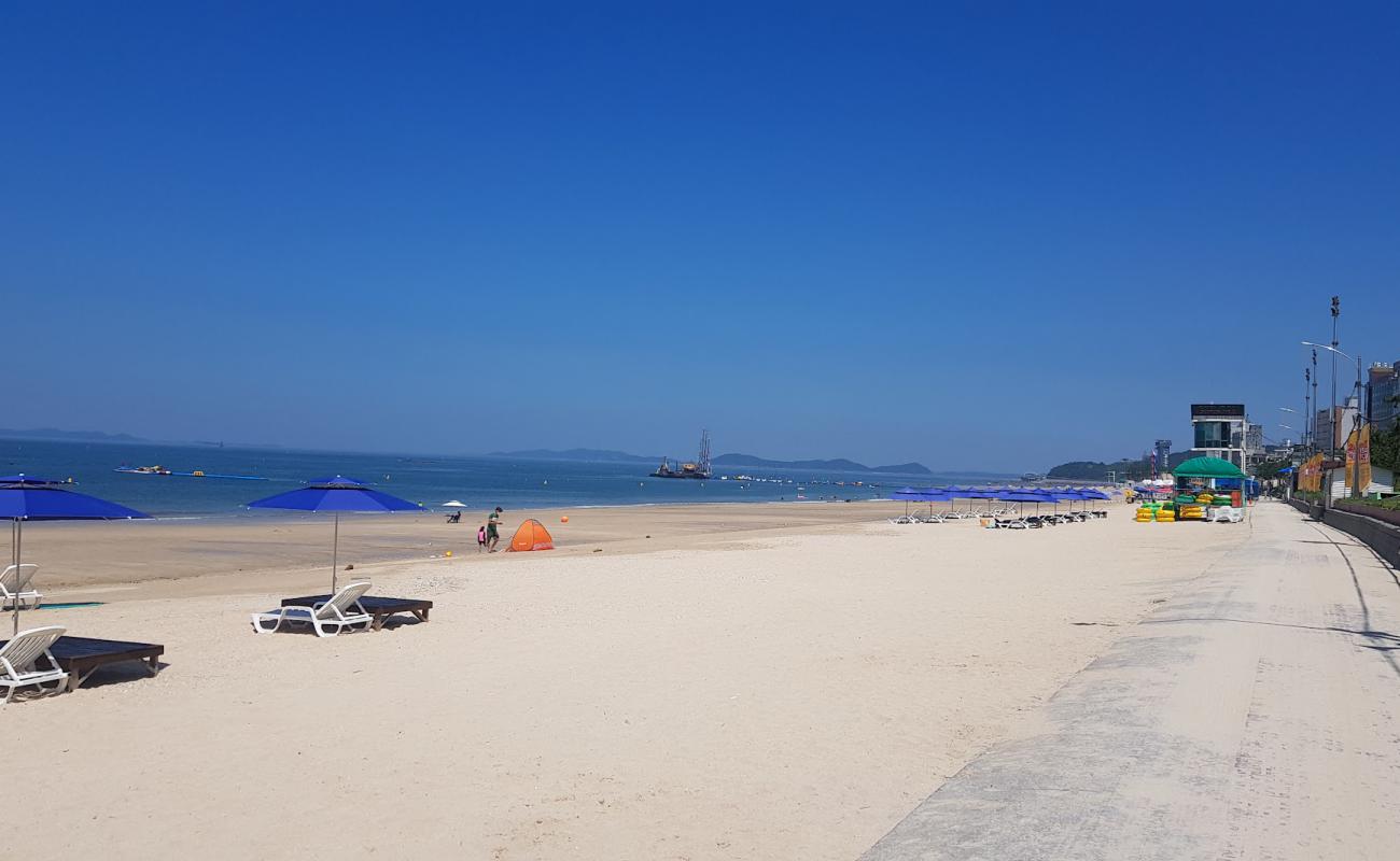 Фото Daecheon Beach с светлый песок поверхностью