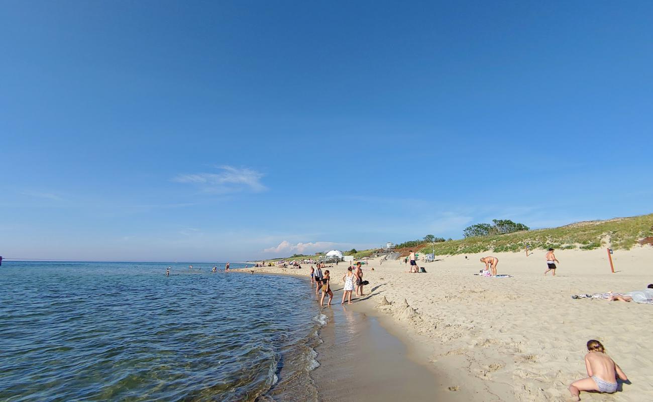 Фото Skruzdynas Beach с золотистый песок поверхностью