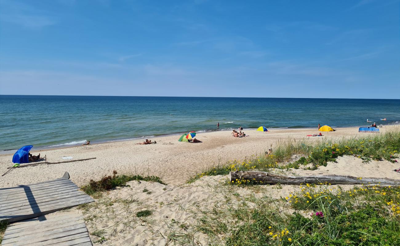 Фото Pervalka Beach с золотистый песок поверхностью