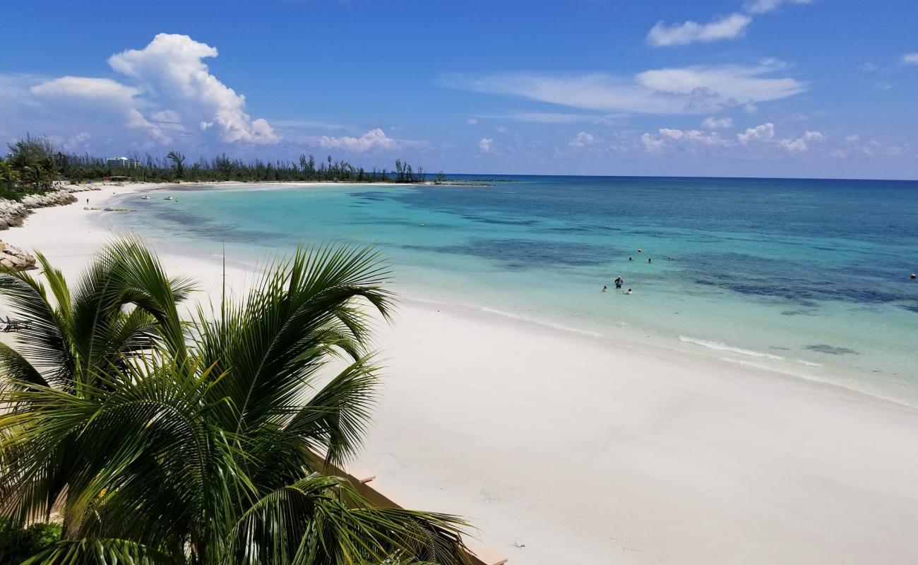 Фото Silver Point beach с золотистый песок поверхностью