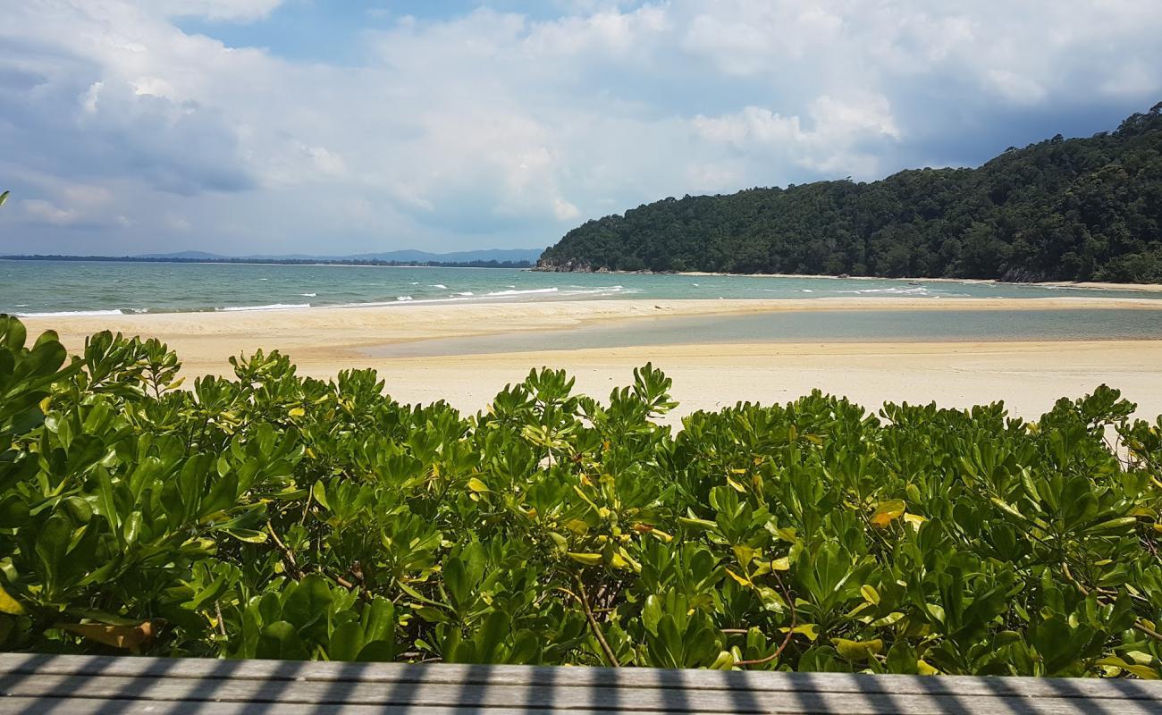 Фото Cherating beach с светлый песок поверхностью