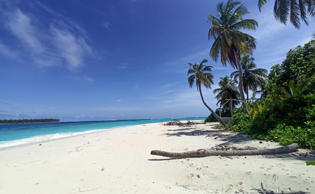 Фото Faruhulhudhoo Beach с белый песок поверхностью