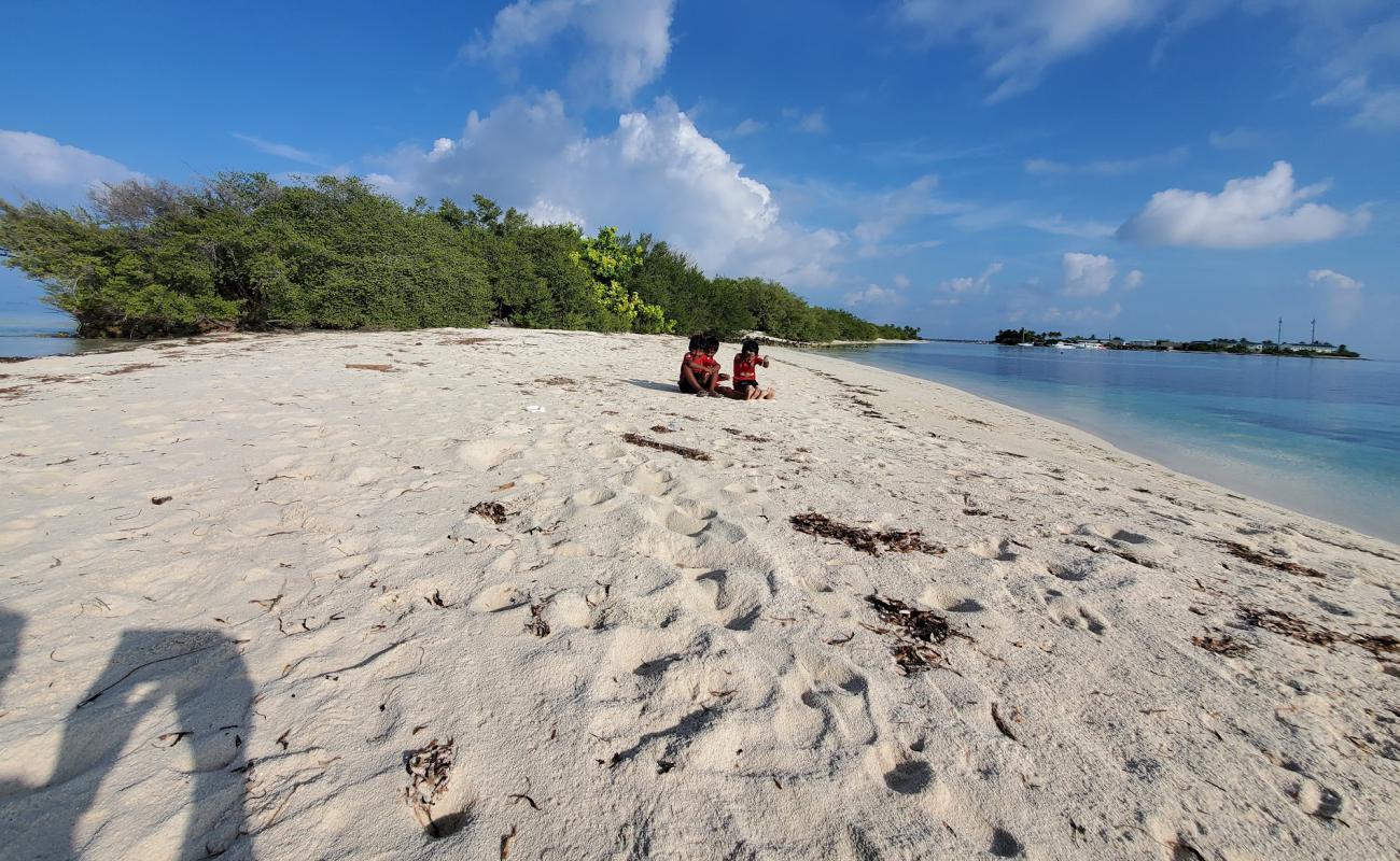 Фото Kuda Finolhu Beach с белый чистый песок поверхностью