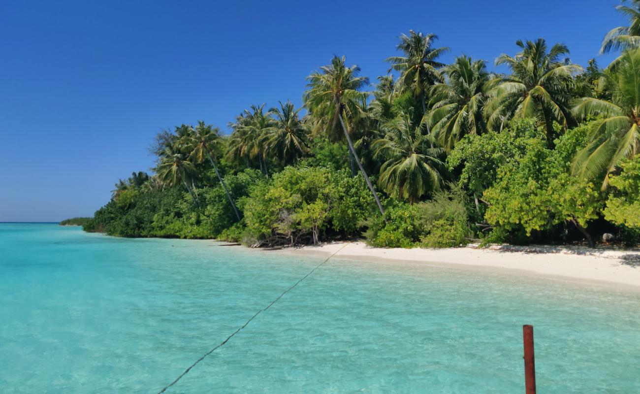 Фото Villingillivaru Beach с белый песок поверхностью