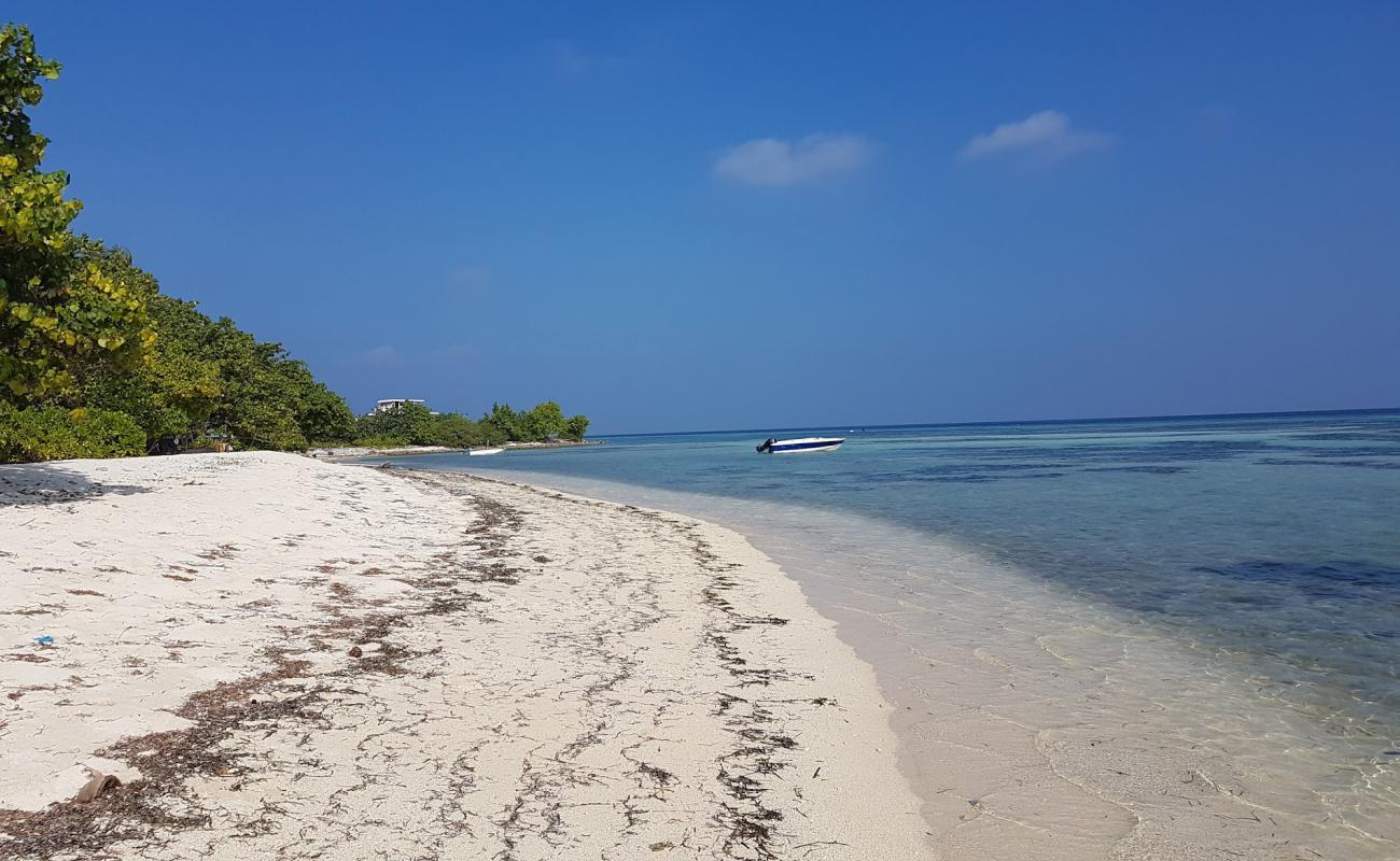 Фото Himmafushi Beach II с белый песок поверхностью