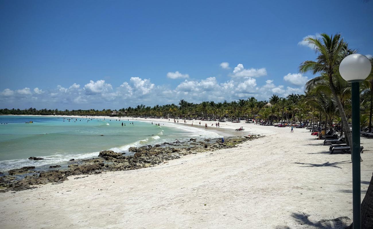 Фото Riviera Maya beach с светлый песок поверхностью