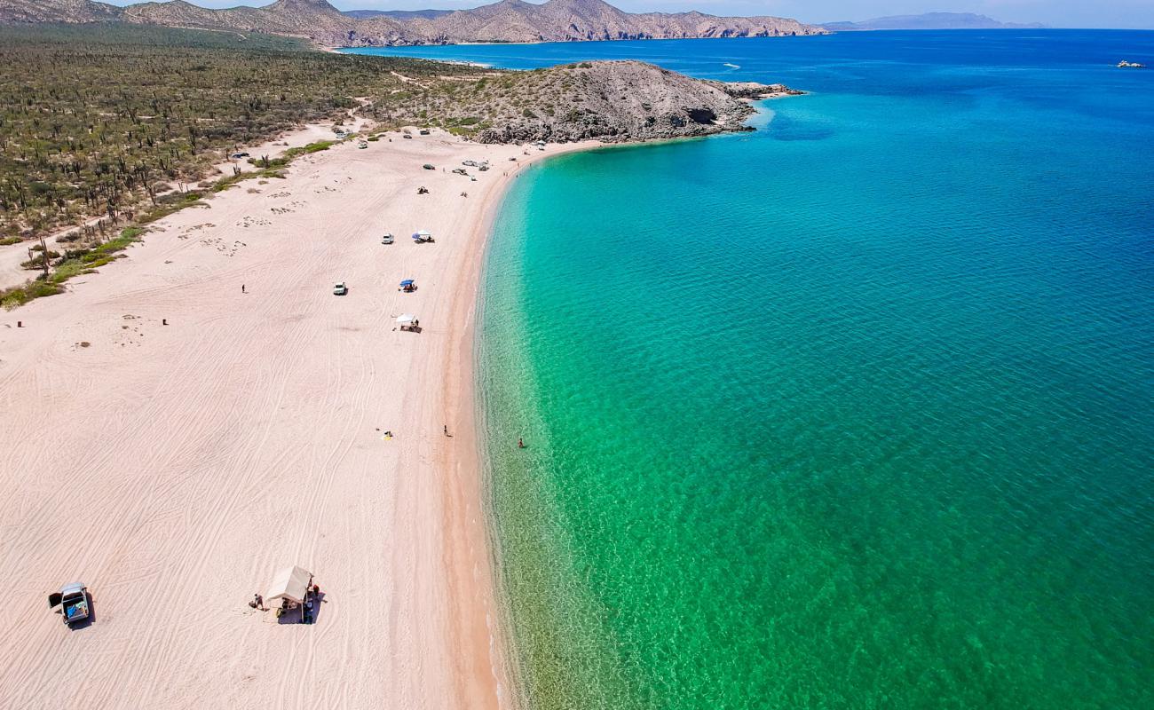 Фото El Saltito beach с светлый песок поверхностью