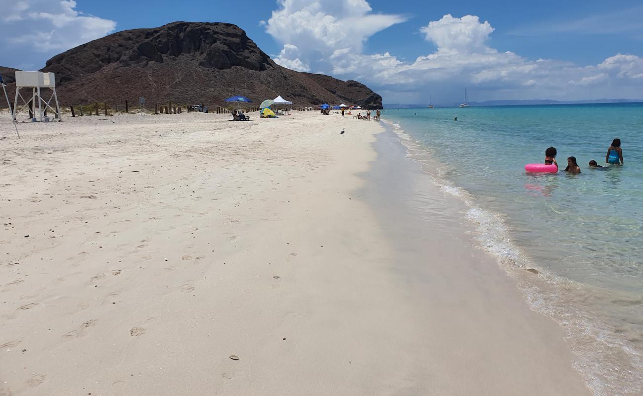 Фото Playa El Tecolote с светлый песок поверхностью