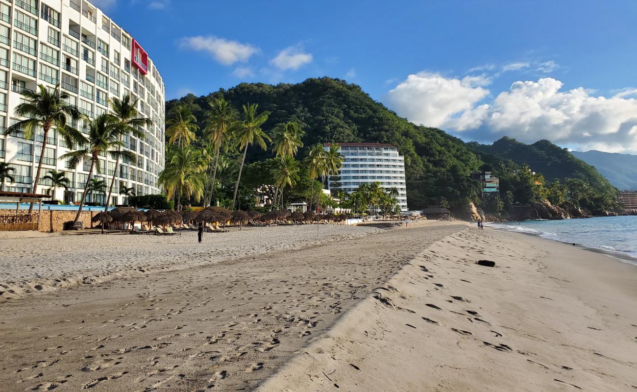 Фото Las Estacas beach с золотистый песок поверхностью