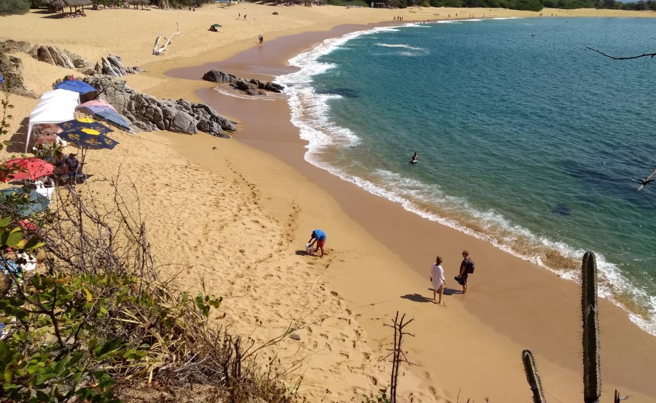 Фото Conejos beach с белая чистая галька поверхностью