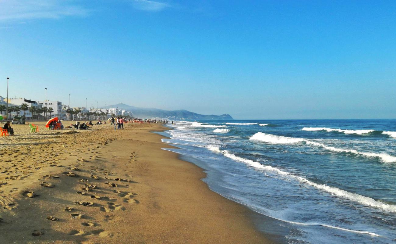 Фото Plage Martil с золотистый песок поверхностью