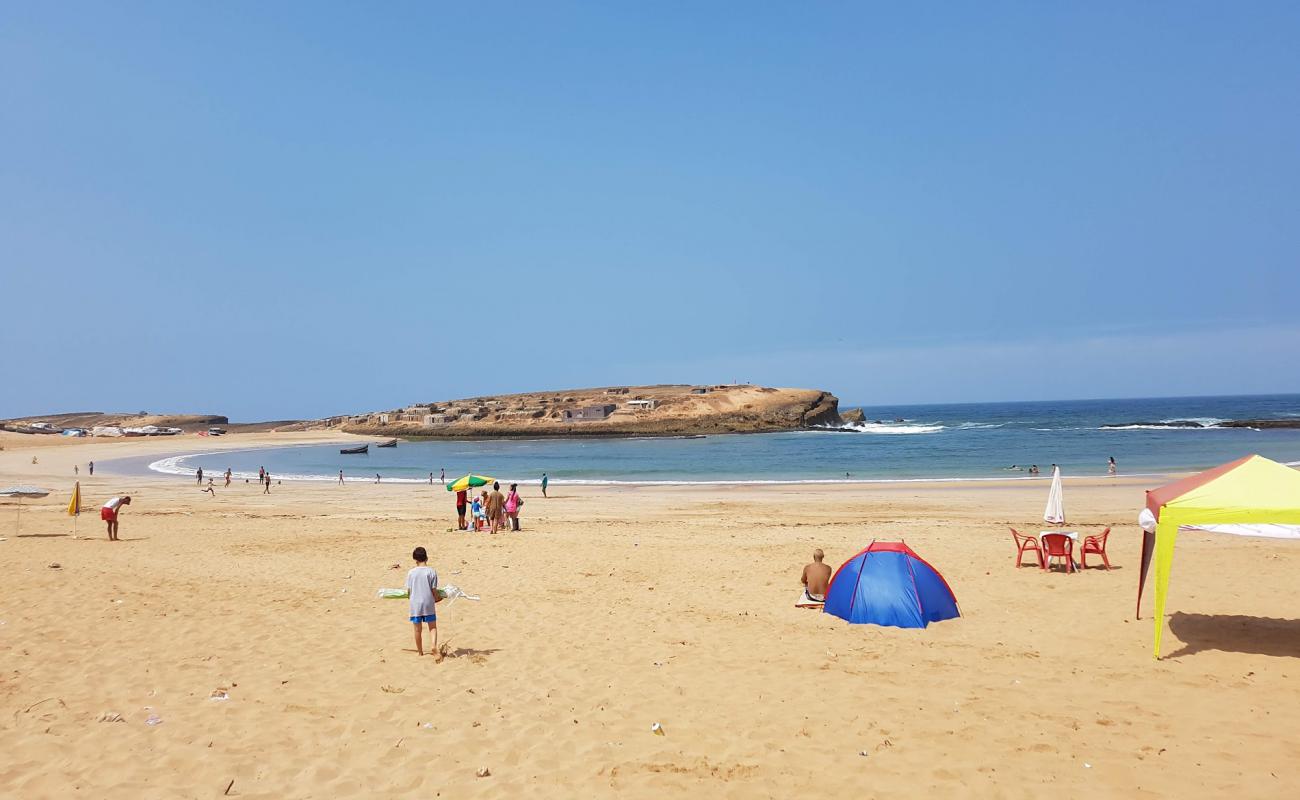 Фото Sidi Belkheir Beach shaty sydy balkhyr с золотистый песок поверхностью